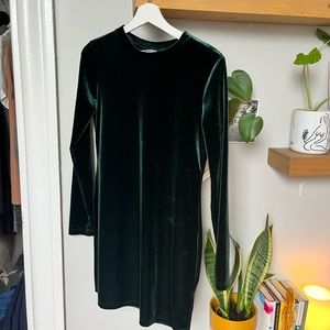 Weekday velvet sweater dress from Sweden
